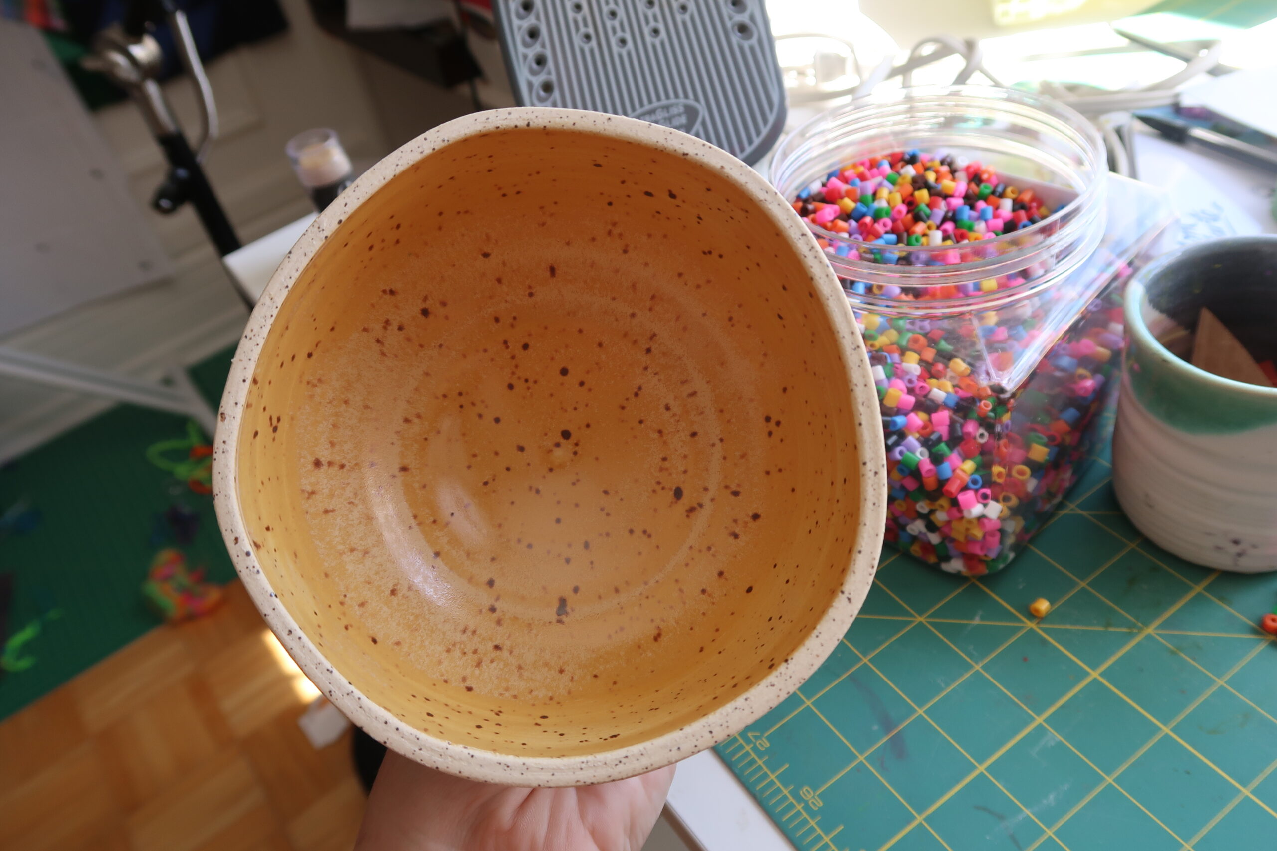 Popcorn pattern butter dish - Image 2